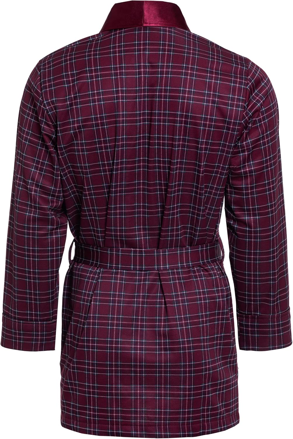 Herren Morgenmantel - Revise Brais RE-503 - Kurz - Dünn und leicht S Bordeaux rot 11, S Bordeaux rot