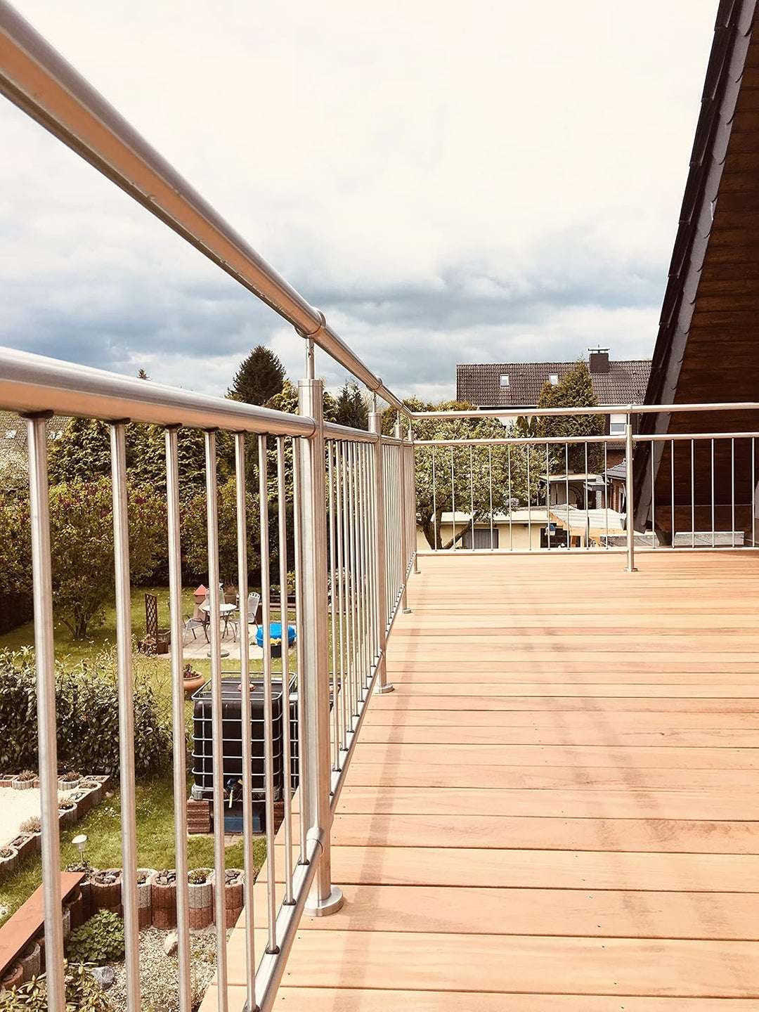 TIBU Geländer senkrechte Streben Balkon Terrasse Brüstung in der Länge: 1090 mm Höhe:900 mm 1090 mm