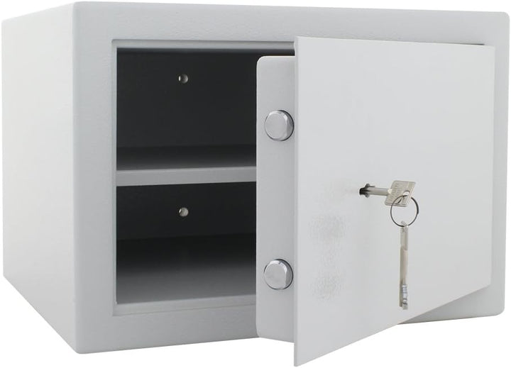 Profirst Möbeltresor Tarifa D300 Doppelbartschloss Lichtgrau BxH 40x28cm Befestigungsmaterial 1 Fach