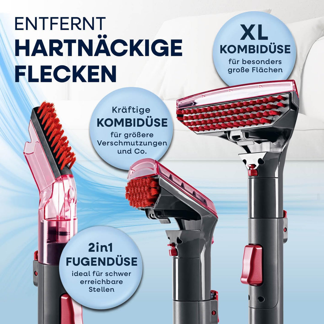 CLEANmaxx Polster und Teppichreiniger Pro Power | 3in1: Waschsauger, Teppich- & Polsterreiniger | Sp
