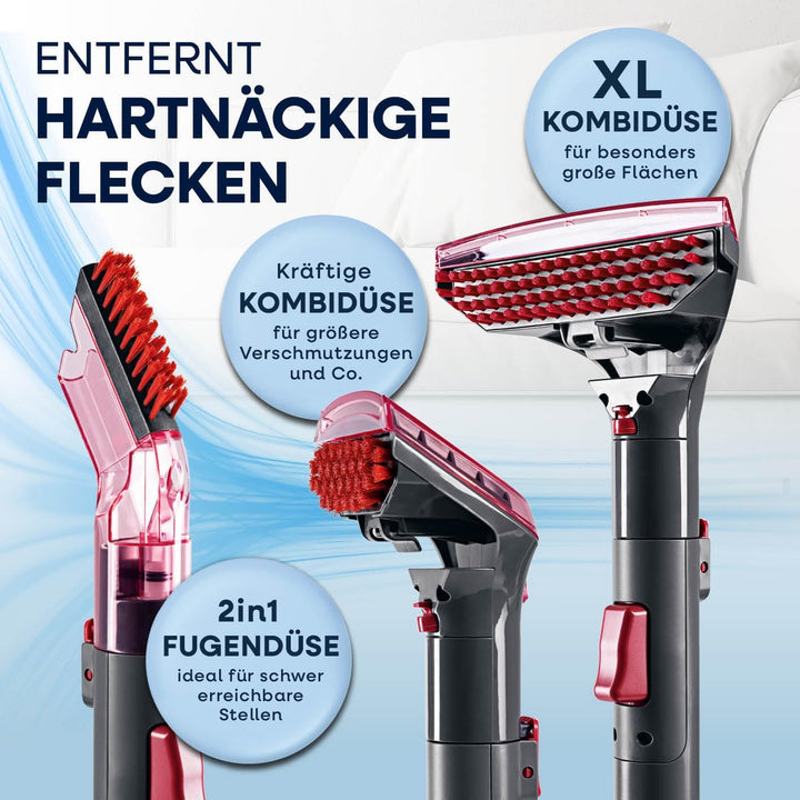 CLEANmaxx Polster und Teppichreiniger Pro Power | 3in1: Waschsauger, Teppich- & Polsterreiniger | Sp