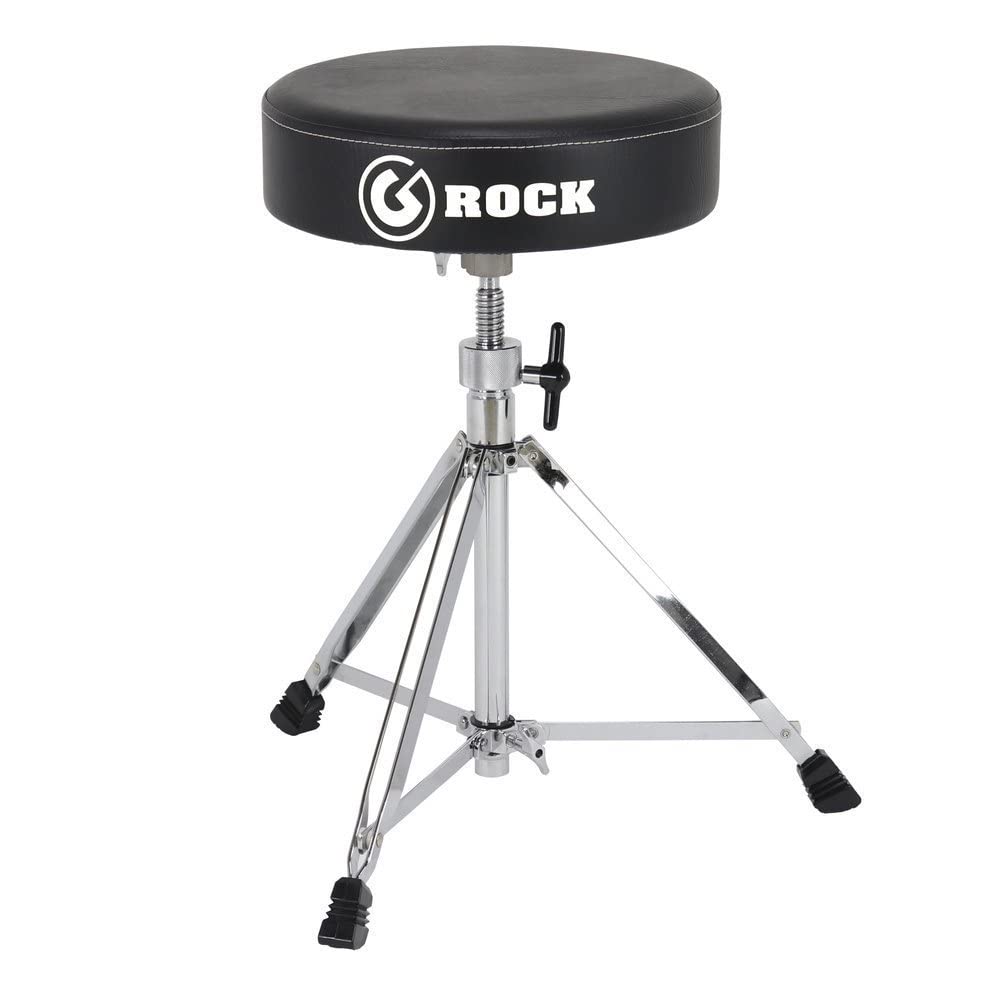 Gibraltar Schlagzeughocker, Drumhocker Rock Hardware Series, RK108 (Durchmesser: 33cm, Vinyl Sitzflä