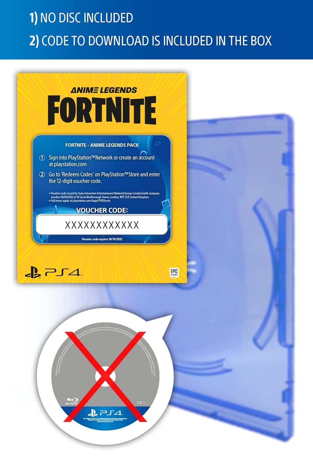 Fortnite - Anime Legends (Game Download Code in Box) - PS4, PS4