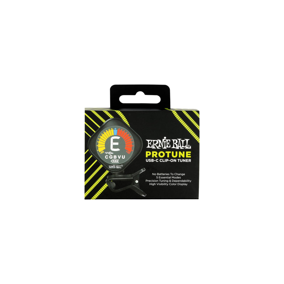 Ernie Ball ProTune USB-C Aufladbarer Clip-on Tuner