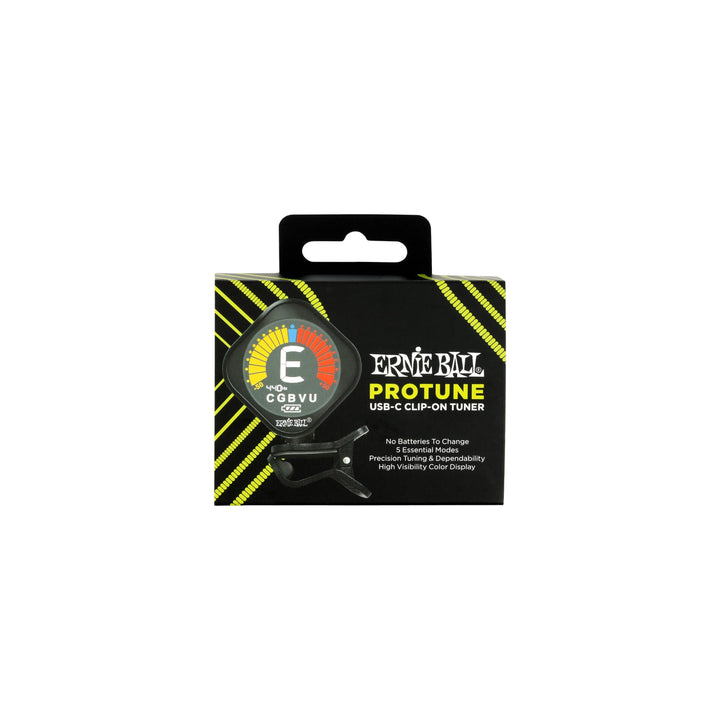 Ernie Ball ProTune USB-C Aufladbarer Clip-on Tuner