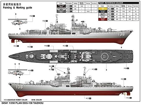 Trumpeter 04541 Modellbausatz Plan DDG 138 Taizhou