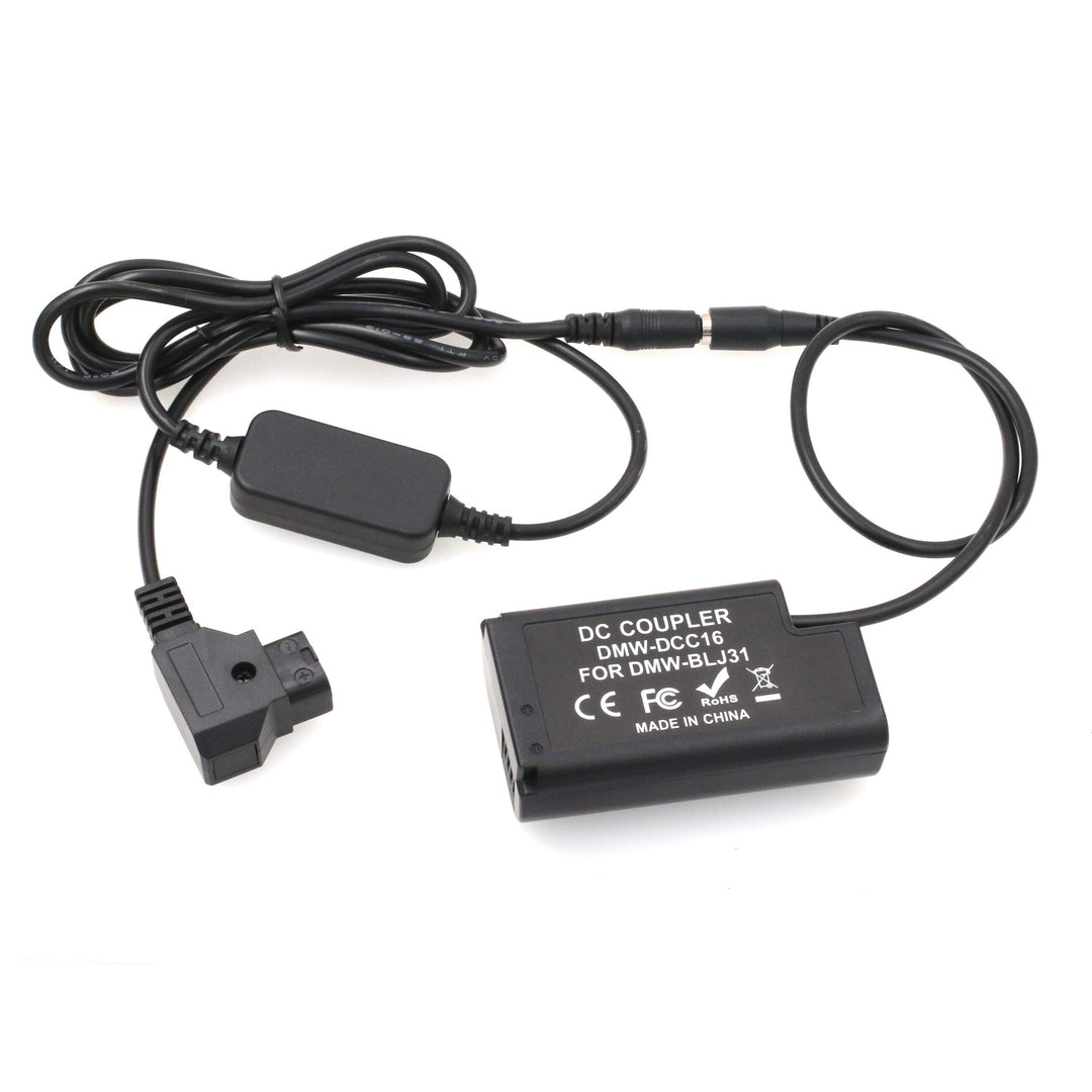 HangTon V-Mount D-Tap an Dummy-Batterie DMW-DCC16 DC-Koppler für Panasonic Lumix DC-S1 S1M S1H S1R S