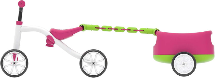 Chillafish CPQT01PIN Quadie + Trailie Cookie, Rosa Quadie mit Trailie Rosa, Quadie mit Trailie Rosa