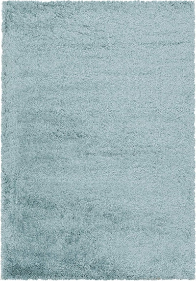 HomebyHome Teppich Wohnzimmer Hochflor Shaggy 50 mm Florhöhe Blau 80x250 cm - Teppich Schlafzimmer L