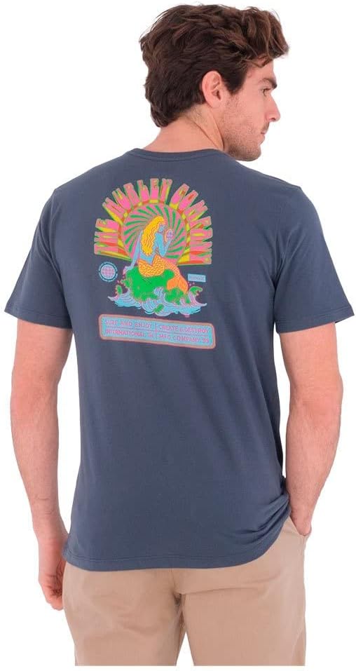 Hurley Herren Evd Wash Reflection Tee Ss T-Shirt S Monsoon Blau, S Monsoon Blau