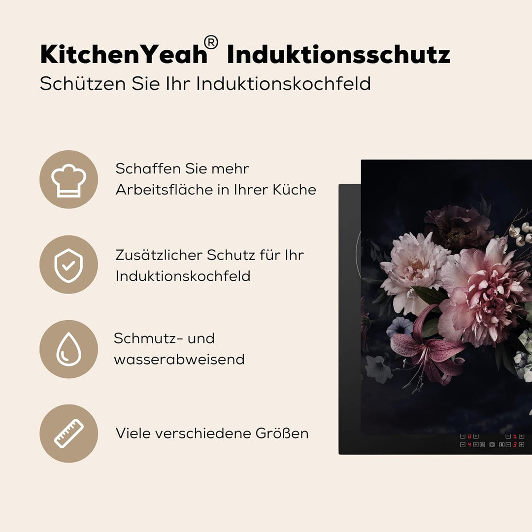 Herdabdeckplatte Einteilig Herdabdeckung Abdeckplatte für Ceranfeld Abdeckung Induktionskochfeld Auf