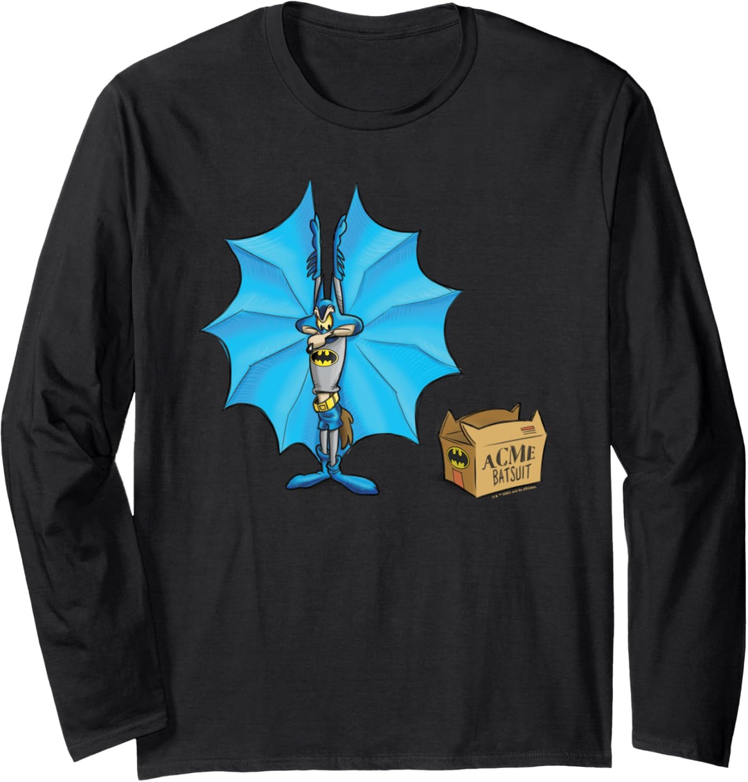 WB 100: Looney Tunes Batman Mashup Wile E. Coyote Acme Langarmshirt