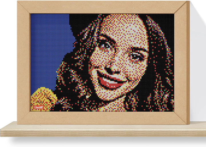 Quercetti 0774 Puzzle Quercetti-0774 Pixel Art Take a Selfie Steckspiel, Multicolor, SELFIE