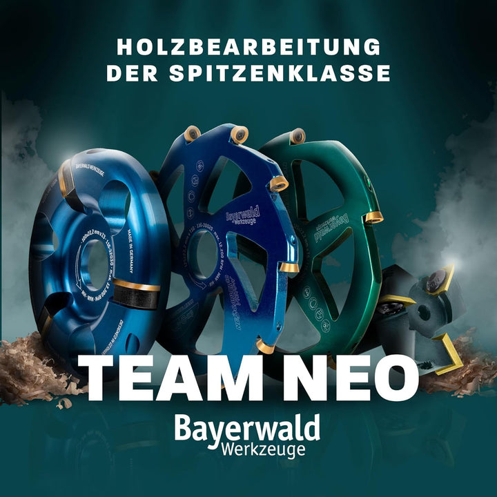 Bayerwald NeoTwister Planfräser für Oberfräse f. Holz - SchnittØ 60 mm/SchaftØ 12 mm - Planfräsen/Nu