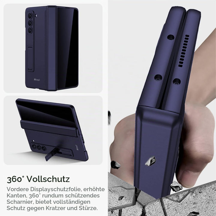 Miimall Kompatibel mit Samsung Galaxy Z Fold 6 Hülle mit Displayschutz Anti-Peeping+Magnetischer Sch