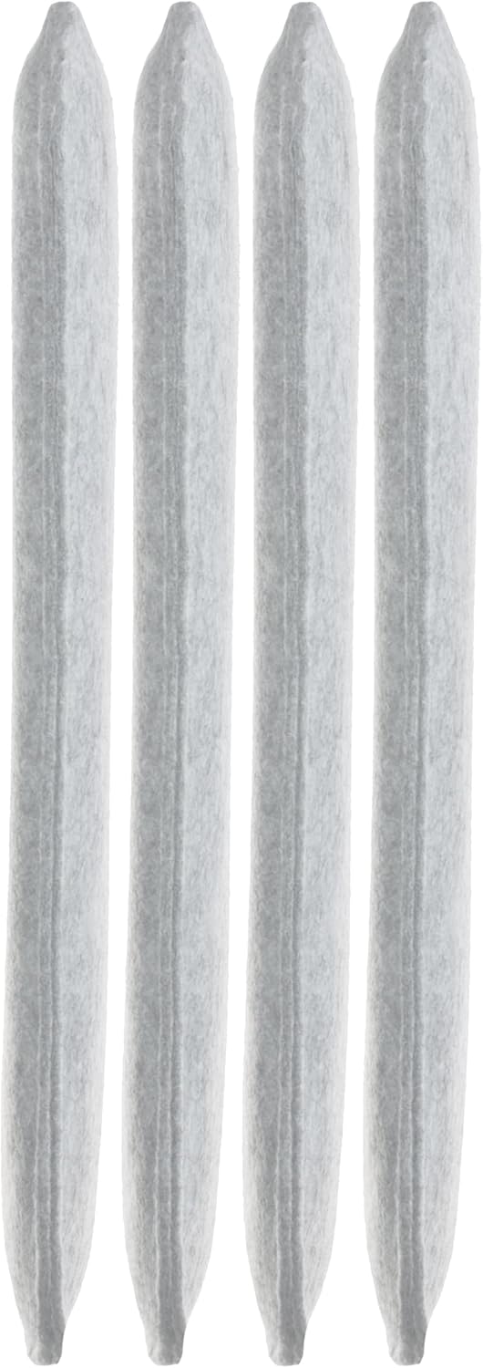 Brandsseller Sitzkissen Filz Eckig 4er Set 35x35x2 cm Stuhlkissen Sitzauflage Gepolstert Hellgrau 4