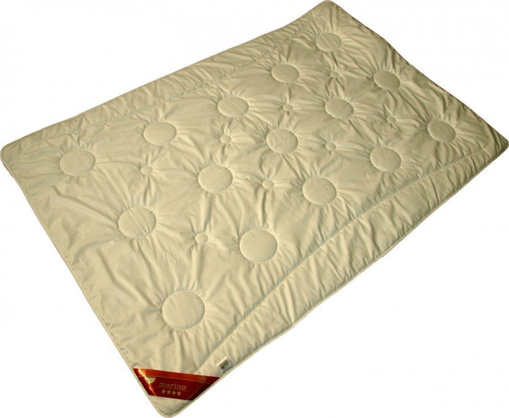 Bettdecke 135 x 200 / 500 g - Extra leichtes Steppbett Garanta mit 100% Merino Füllung - Für den Som