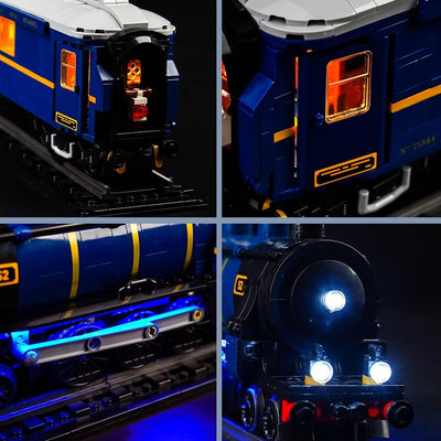 Fernbedienung Led Licht Set Kompatibel mit Lego The Orient Express Train (Kein Modell), Dekorationsb