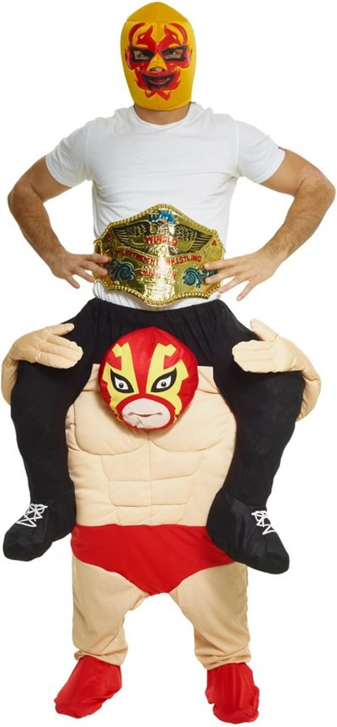 Morph MCPBWR Huckepack Kostüm Costumes, Wrestler, Einheitsgrösse, Wrestler