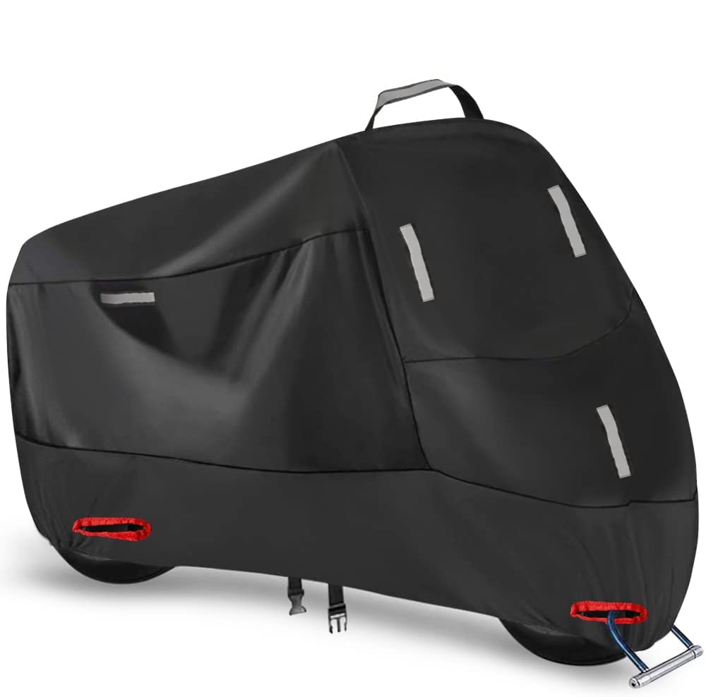 Motorrad Abdeckplane Wasserdicht 300D Motorradabdeckung Outdoor Roller Plane Wasserdicht Moped Garag