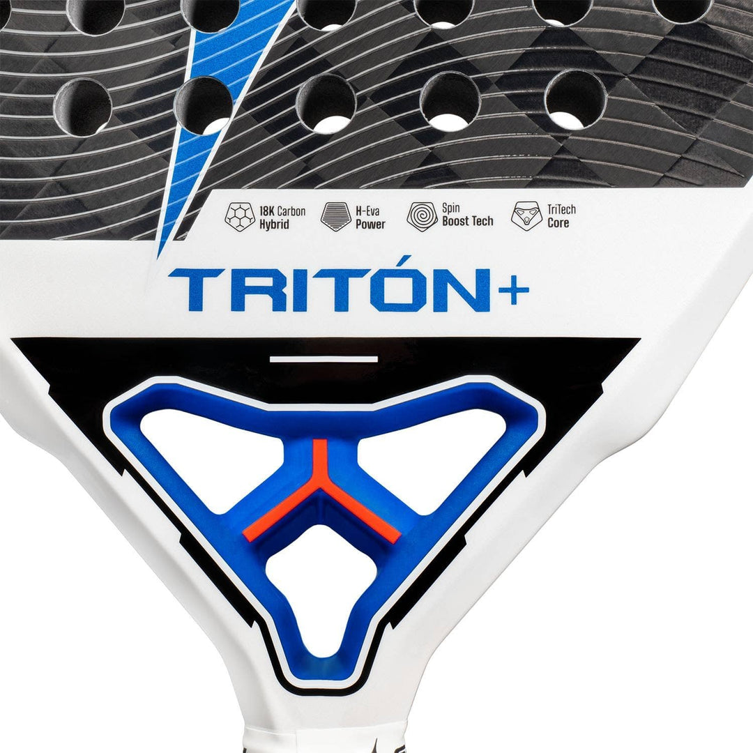 Starvie Triton Power + Padelschläger vollflächig weiss 394g