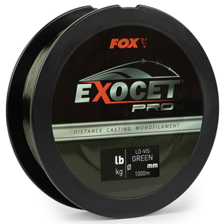 Fox New Exocet Pro Monofilament Carp Fishing Line 1000m 16lb, 16lb