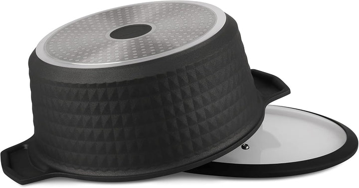 EDENBERG 15 TLG Topfset Induktion, Töpfe & Pfannen beschichtet, Kochtopf Set | induktions Töpfe Set,