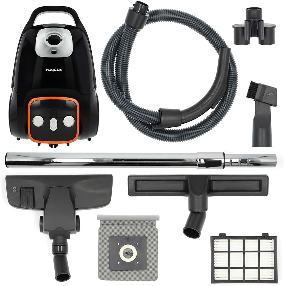 Nedis Staubsauger mit Beutel - Mit Beutel - 700 W - Staubkapazität: 3.0 l - Kombi-Bürste - Aktionsra