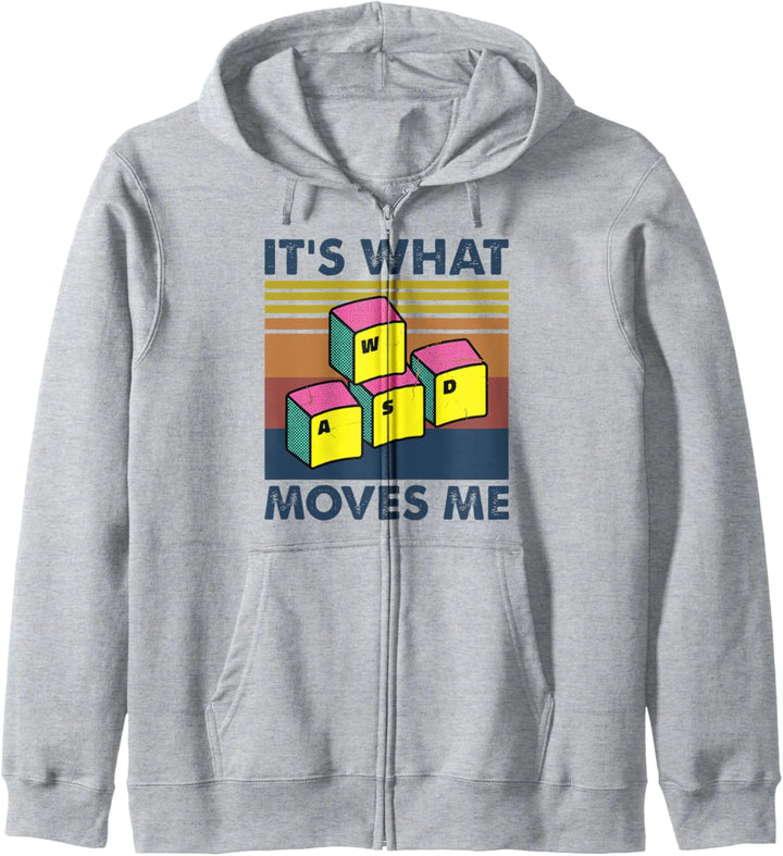 WASD PC Gamer Gifts Video Gaming Boys Men Vintage Gift Kapuzenjacke