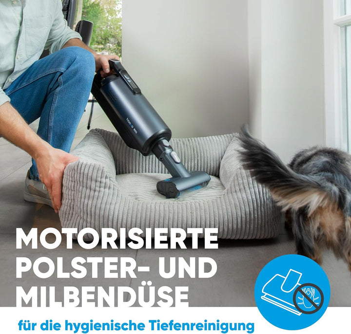 hoogo BS5 Akkustaubsauger mit Beutel | kabellos | 400W | Akkusauger mit HEPA Filter für Allergiker u