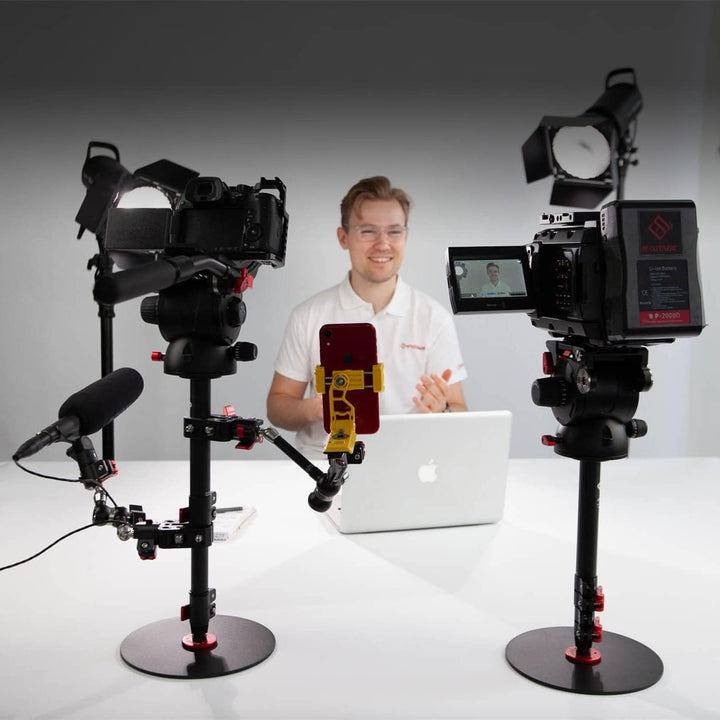 IFOOTAGE PC-01 Long Magic Arm Large Klemmen,Aluminiumlegierung Metal Super C Clamp für DSLR Monitor,