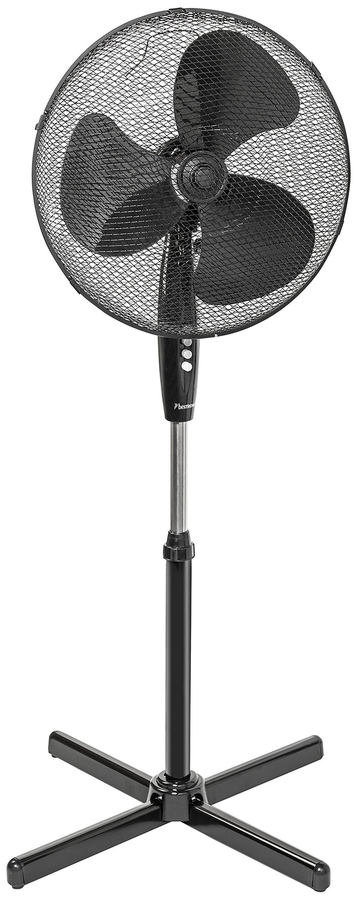 Bestron Standventilator mit drei Geschwindigkeitsstufen, Ventilator mit 75° Oszillation-Funktion & h
