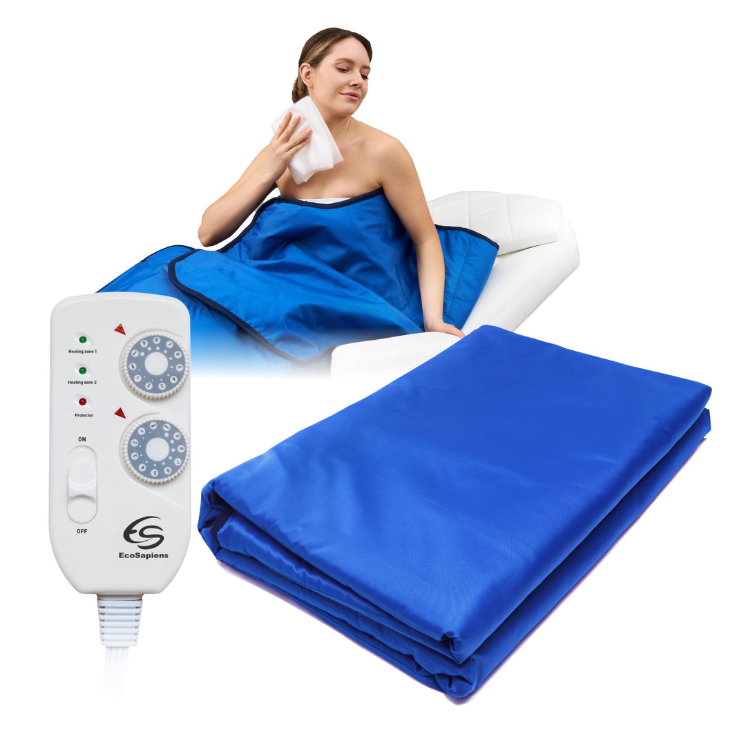 Infrarot-Saunadecke 180 * 220 cm, 2 Zonen Fernbedienung, portative Home SPA, Infrarot-Therapie, Körp
