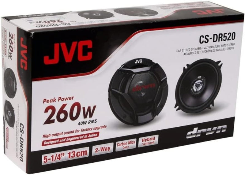 JVC CS-DR520 2-Wege-Koaxial-Lautsprecher 13 cm schwarz