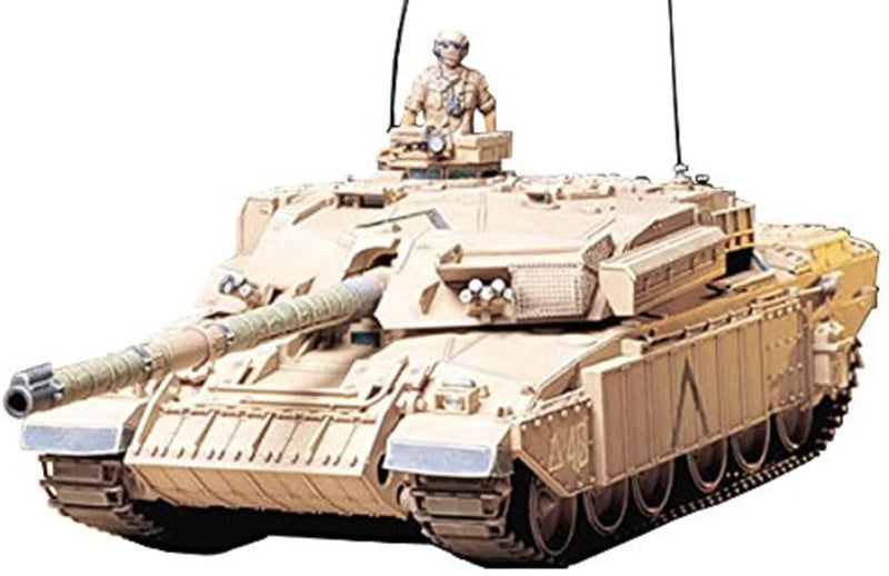 TAMIYA 300035154 300035154-1:35 Britische Kampfpanzer Challenger 1 Mk.III (2),originalgetreue Nachbi