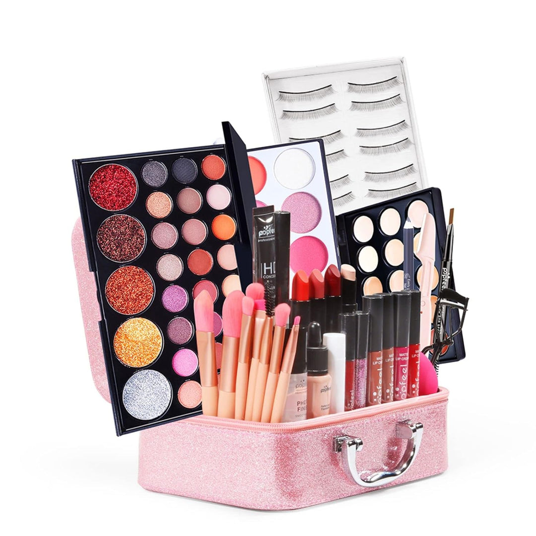 CHSEEO Make up Set Schminkset Cosmetics Schminkkoffer Kosmetik Geschenk Set Lipgloss Lidschatten Con