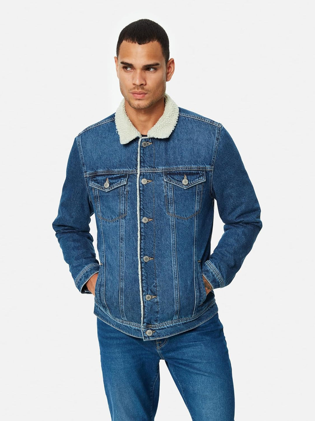 Mavi Herren Aaron Jeansjacke S indigo vintage comfort, S indigo vintage comfort