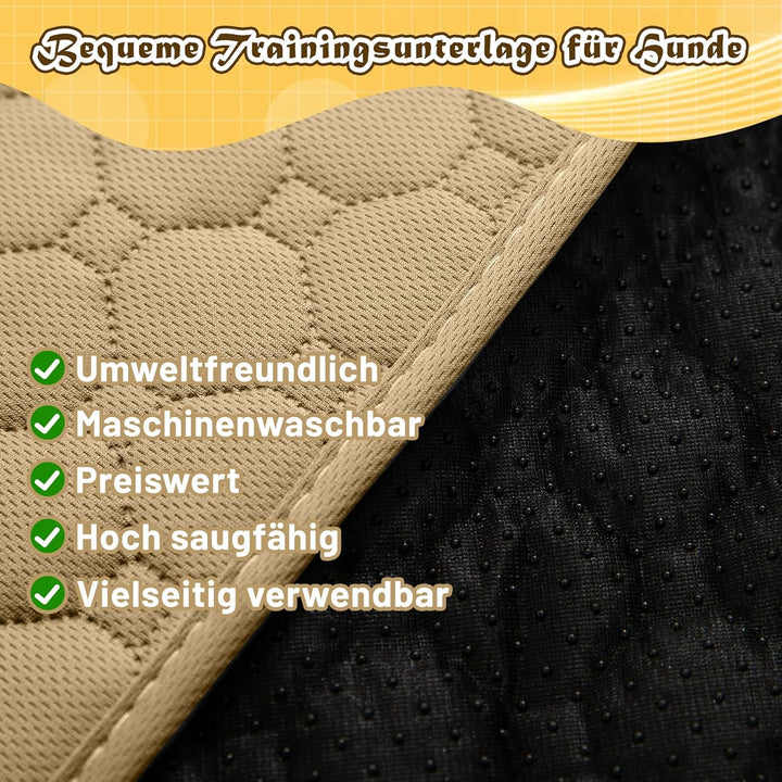 Hunde-Katzen-Trainingsunterlage 2-TLG. Set | Extra stark saugfähig | Wasserdicht & rutschfest | Wasc