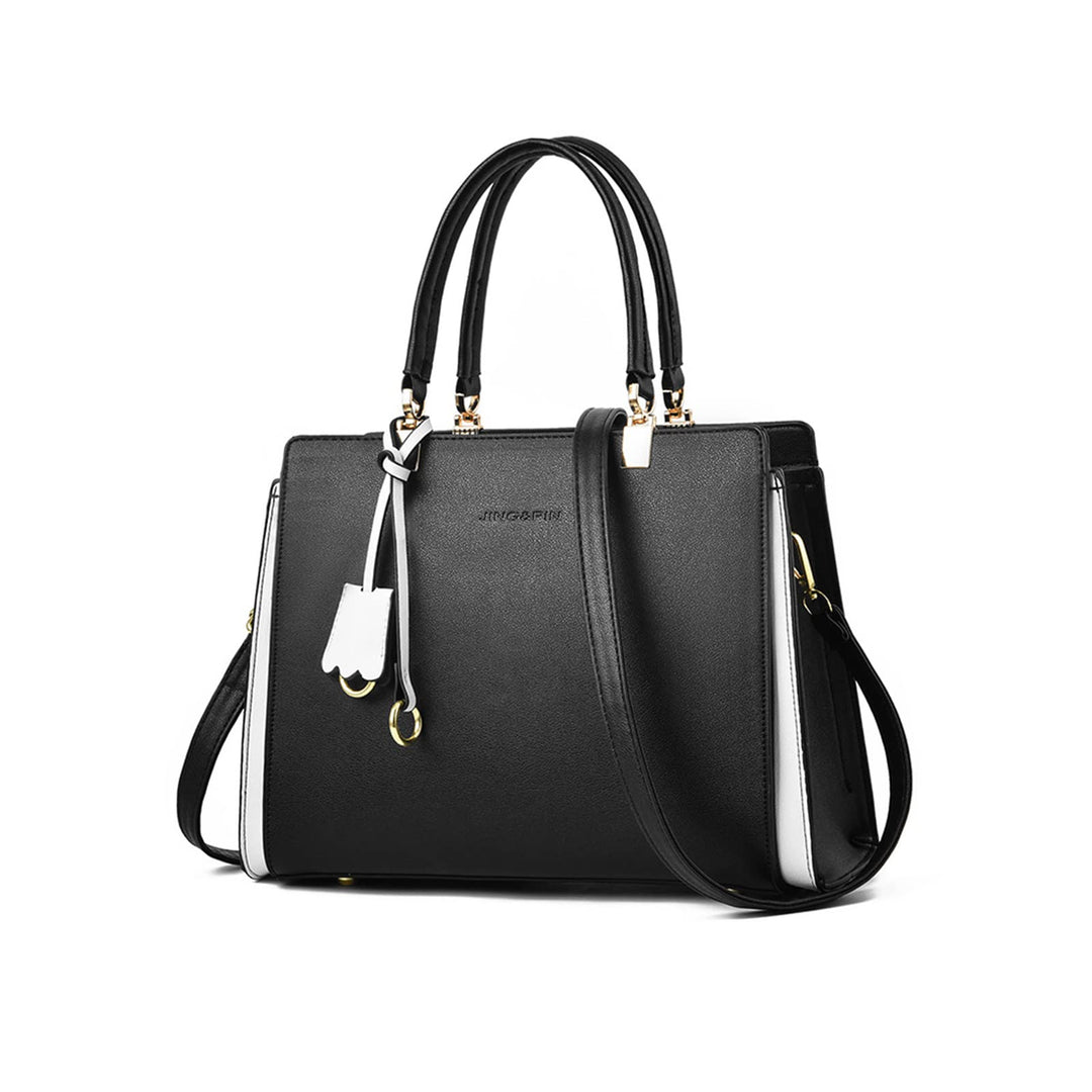 NICOLE &amp; DORIS Damen Handtasche Elegant Henkeltasche Leder Schultertasche Frauen Umhängetasche Multi