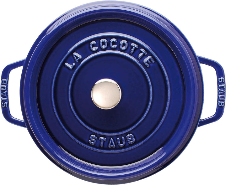 STAUB Gusseisen Bräter/Cocotte, Rund 30 cm, 8,35 L, Aromaregen Funktion, Für alle Herdarten geeignet