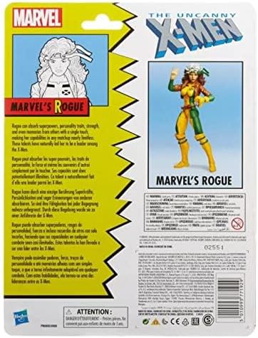 Marvel Legends Retro Vintage Collection 6" Figure Spider-Man & X-Men (Rogue)