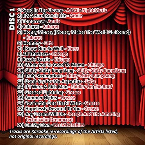 Mr Entertainer Big Karaoke Hits of Musicals CDG Pack. 40 Songs aus Musicals und Shows
