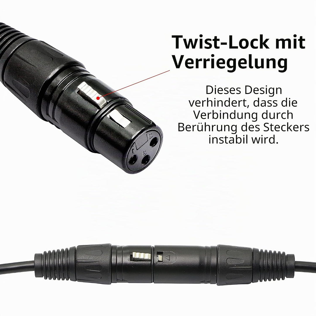 GELRHONR 1 Paar XLR 3pin auf RJ45 Buchse Adapterkabel, XLR Stecker auf RJ45 Netzwerkanschluss Verlän