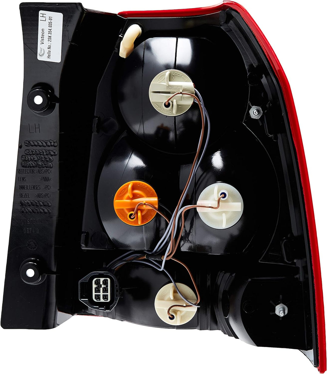 HELLA 2SK 354 035-011 Heckleuchte - Glühlampe - weiss/rot - links - für u.a. Land Rover Freelander 2