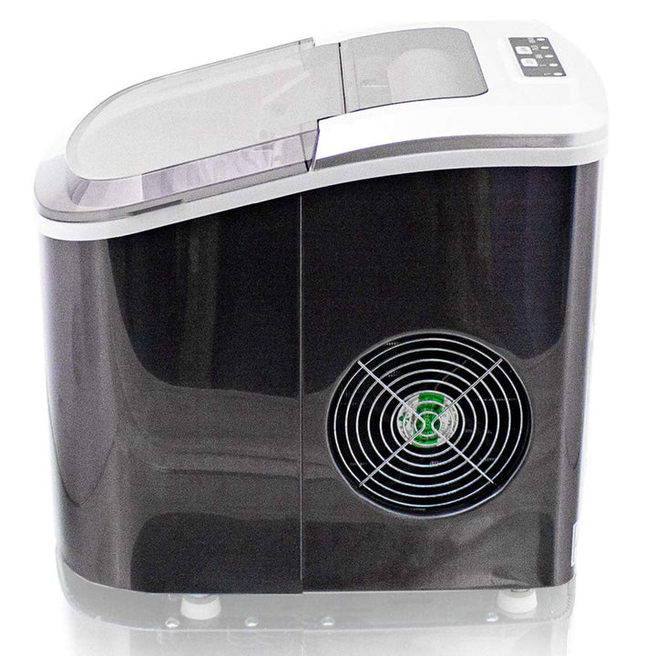 Eiswürfelmaschine Edelstahl Eiswürfelbereiter Eiswürfel Ice Maker Eis Maschine Icemaker (Grau)