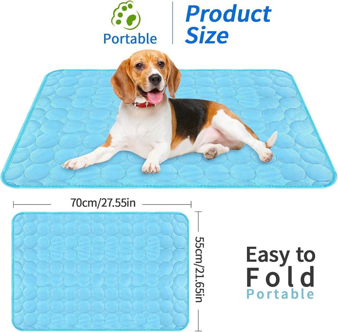 Hunde Kühldecke Selbstkühlende Decke 70×55cm Kühlmatte Kaninchen Spiel und Kühlmatte Katze Kühlendes