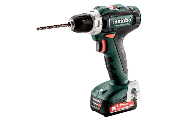 Metabo Akkuschrauber / Akku Bohrschrauber PowerMaxx BS 12 (601036000) im Karton;mit Li-Power Akkupac