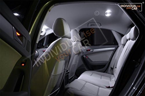 INDIVIDUALise your CAR Innenraumbeleuchtung SET für A4 B8 Limousine (Pure-White) Reinweiss, Pure-Whi