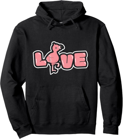 Damen LOVE Flamingo Kleidung Mädchen Geschenk Flamingos Pullover Hoodie