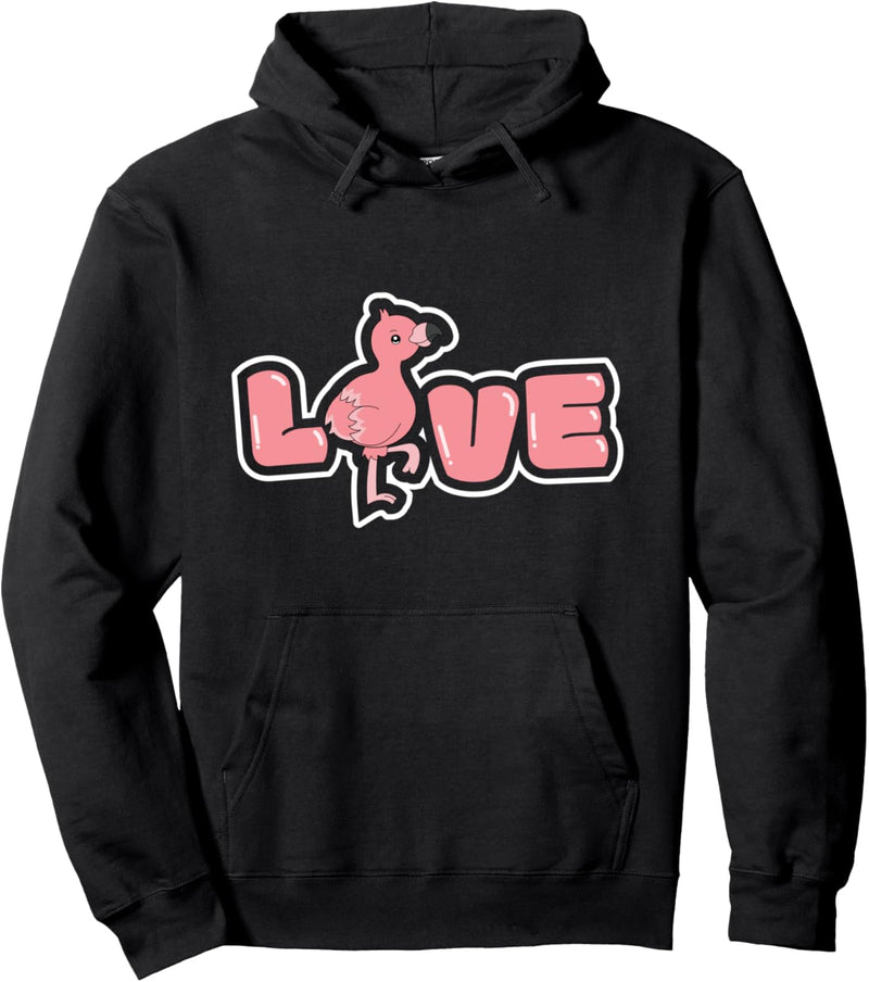 Damen LOVE Flamingo Kleidung Mädchen Geschenk Flamingos Pullover Hoodie